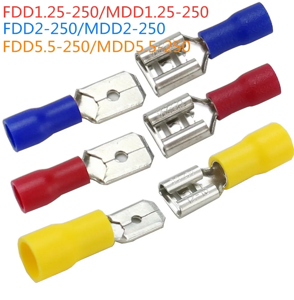 20pcs Female+Male FDD MDD Female male Insulated Electrical Crimp Terminal for 1.5-2.5mm2 Cable Wire Connector
20pcs Female+Male FDD MDD Female male Insulated Electrical Crimp Terminal for 1.5-2.5mm2 Cable Wire Connector