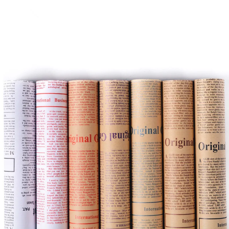52x75cm English Newspaper Flower Wrapping Paper Bouquet Packaging Material Dried Flower Floral Gift Wrapping Paper
52x75cm English Newspaper Flower Wrapping Paper Bouquet Packaging Material Dried Flower Floral Gift Wrapping Paper