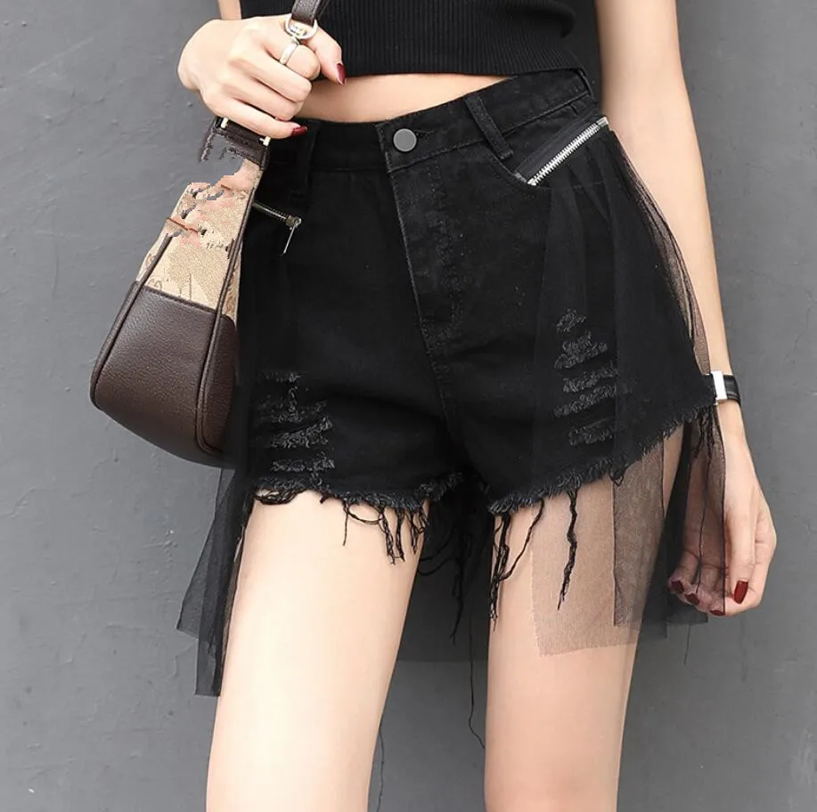 Splicing Yarn Hole Detachable Two Wear Trend Denim Shorts Bag Hip Sexy Female Skirt Fashion Women 2020 Summer New q514
Splicing Yarn Hole Detachable Two Wear Trend Denim Shorts Bag Hip Sexy Female Skirt Fashion Women 2020 Summer New q514