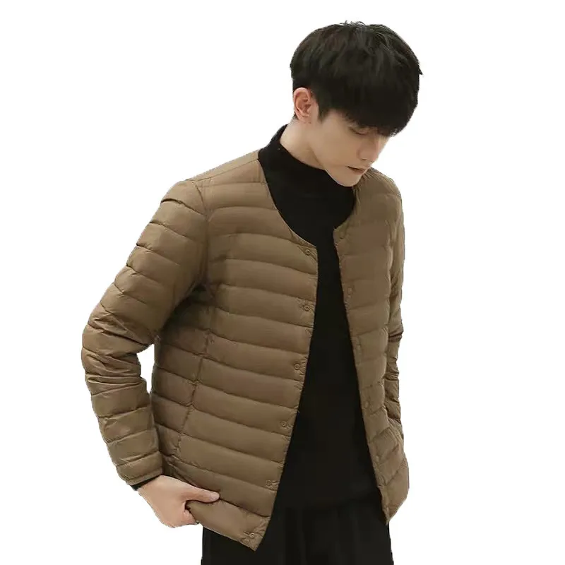 Two Wear Autumn Winter Men O-Neck Down Coat Ultra Light White Duck Down Jacket Parkas Male Thin Short Outwear Plus Size 3XL 2077
Two Wear Autumn Winter Men O-Neck Down Coat Ultra Light White Duck Down Jacket Parkas Male Thin Short Outwear Plus Size 3XL 2077