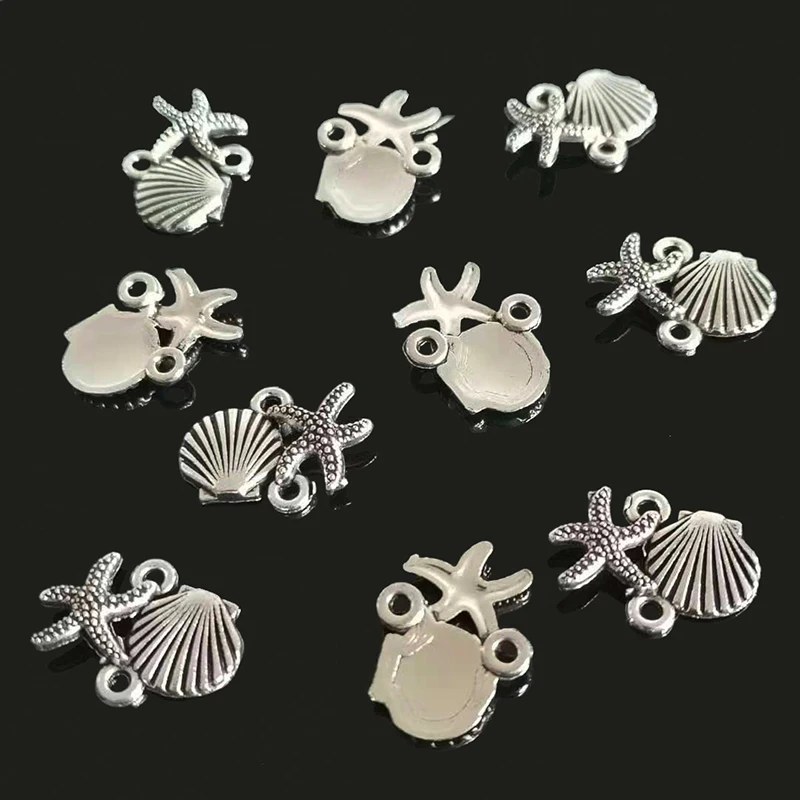 12pcs Charms Shell Starfish Connector Link 14x18mm Antique Making Pendant fit,Vintage Tibetan Silver color,DIY Handmade Jewelry
12pcs Charms Shell Starfish Connector Link 14x18mm Antique Making Pendant fit,Vintage Tibetan Silver color,DIY Handmade Jewelry