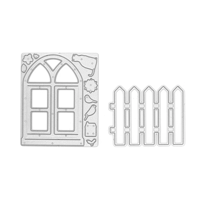 Windows Fences Set Metal Die Cut Steel Scrapbook Cutting Dies for Card Making Home Party Decoration
Windows Fences Set Metal Die Cut Steel Scrapbook Cutting Dies for Card Making Home Party Decoration