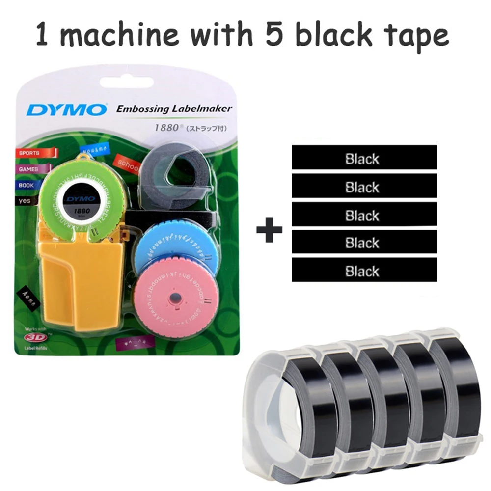 3D DIY Manual Label Maker typewritter with 5 rolls Plastic pvc label tape for Dymo1880 Embossing Label printer Labeling Machine
3D DIY Manual Label Maker typewritter with 5 rolls Plastic pvc label tape for Dymo1880 Embossing Label printer Labeling Machine