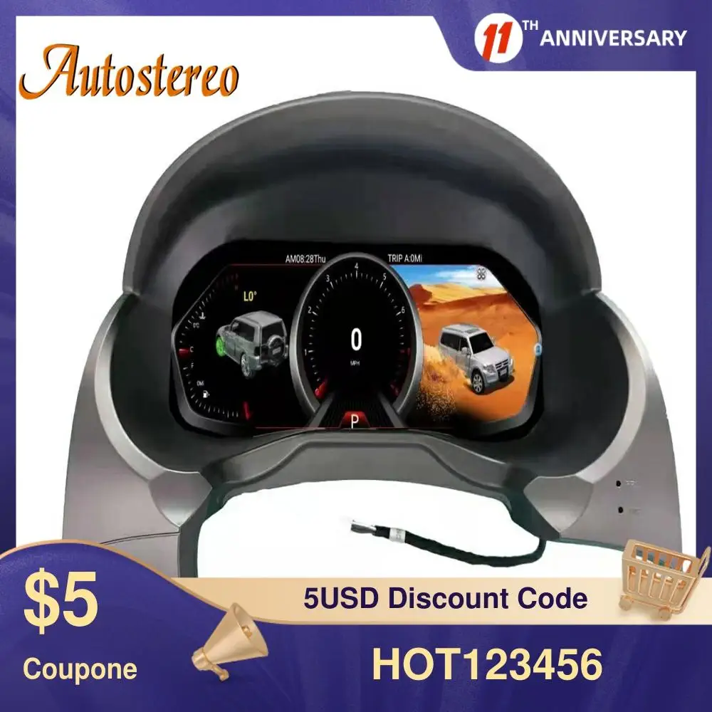 For Mitsubishi Pajero 2006-2016 Digital Cluster Car Dashboard Instrument Meter Screen Multimedia Player GPS Navigation Linux IPS
For Mitsubishi Pajero 2006-2016 Digital Cluster Car Dashboard Instrument Meter Screen Multimedia Player GPS Navigation Linux IPS