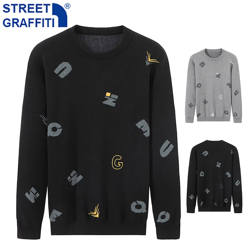 Men Autumn New Casual Cotton Hip Hop Sweater Pullovers Men Spring Fashion O-Neck Knitted Sweater Jumpers Streetwear Sweaters
Men Autumn New Casual Cotton Hip Hop Sweater Pullovers Men Spring Fashion O-Neck Knitted Sweater Jumpers Streetwear Sweaters