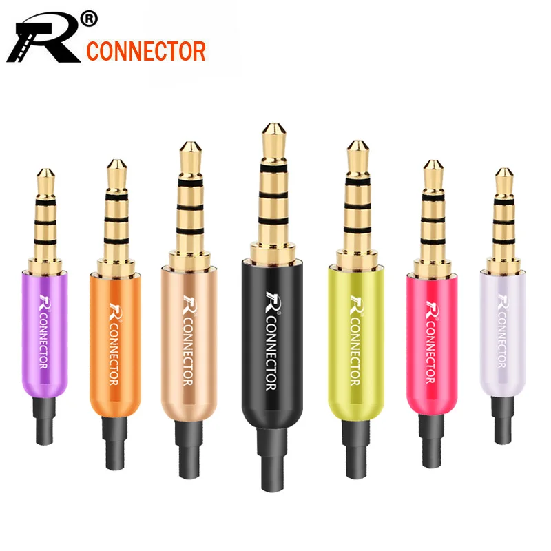 10pcs/lot Aluminum Tube 3.5mm 4 Poles Stereo Connector with Tails Gold Plated Male Plug Audio Jack 3.5mm R Connector Wholesales
10pcs/lot Aluminum Tube 3.5mm 4 Poles Stereo Connector with Tails Gold Plated Male Plug Audio Jack 3.5mm R Connector Wholesales