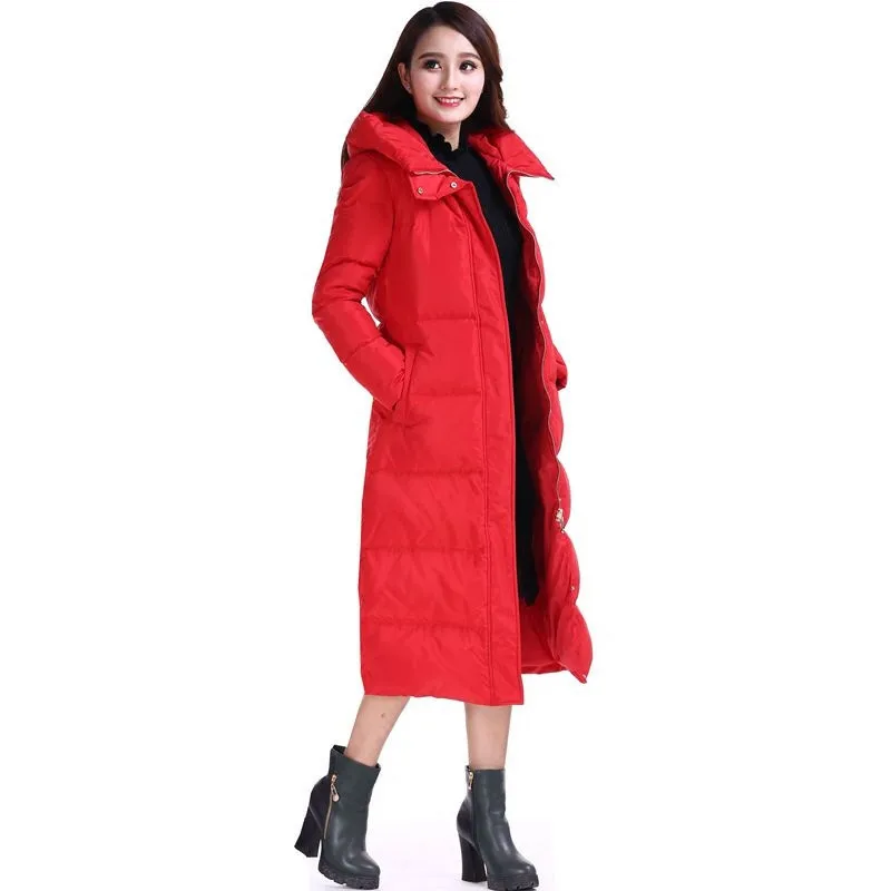 Red Warm 90% 2023 White Duck Down Jacket Women's Hooded Winter Coat Female Jackets Padded Women Long Parkas Mujer WXF224
Red Warm 90% 2023 White Duck Down Jacket Women's Hooded Winter Coat Female Jackets Padded Women Long Parkas Mujer WXF224