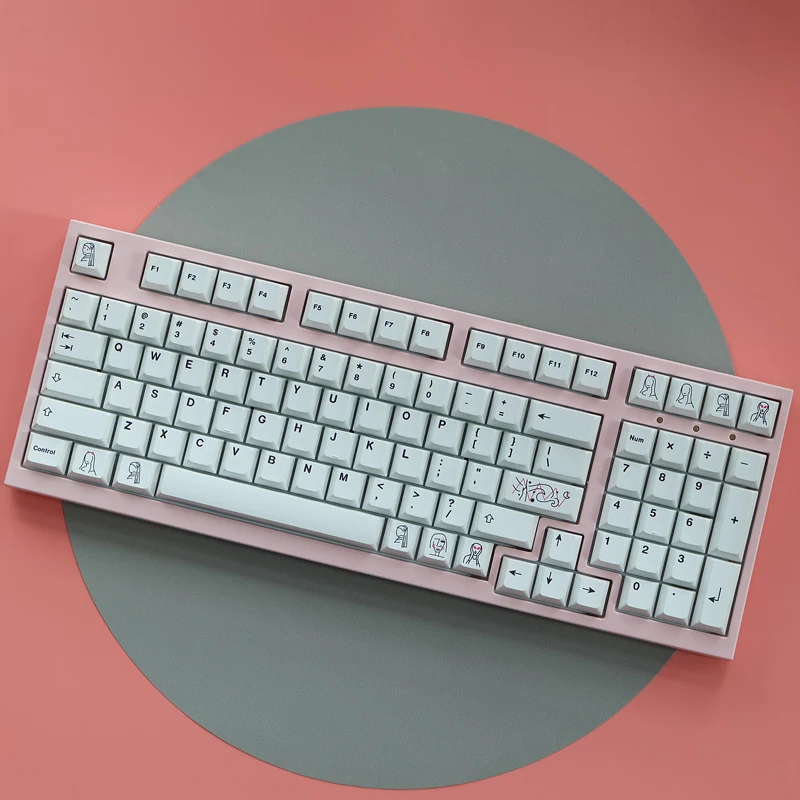 135 Keys GMK Art Keycaps PBT Dye Subbed Minimalist White Key Caps For MX Switch Mechanical Keyboard Cherry Profile
135 Keys GMK Art Keycaps PBT Dye Subbed Minimalist White Key Caps For MX Switch Mechanical Keyboard Cherry Profile