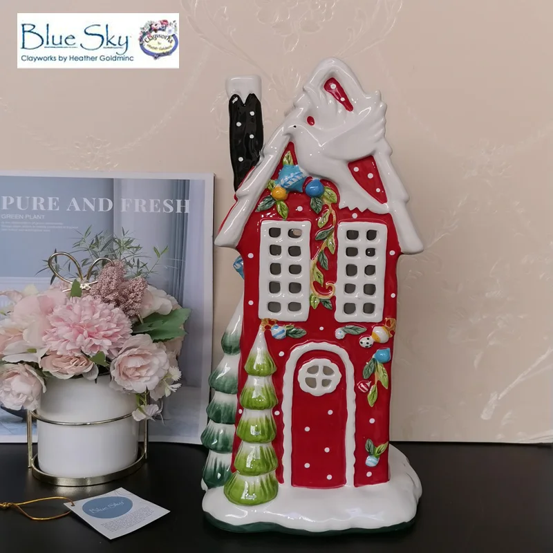 Christmas Decor Bule Sky Ceramic Candle Holder Ceramic Landscape Candle House Living Room Decoration Gift
Christmas Decor Bule Sky Ceramic Candle Holder Ceramic Landscape Candle House Living Room Decoration Gift