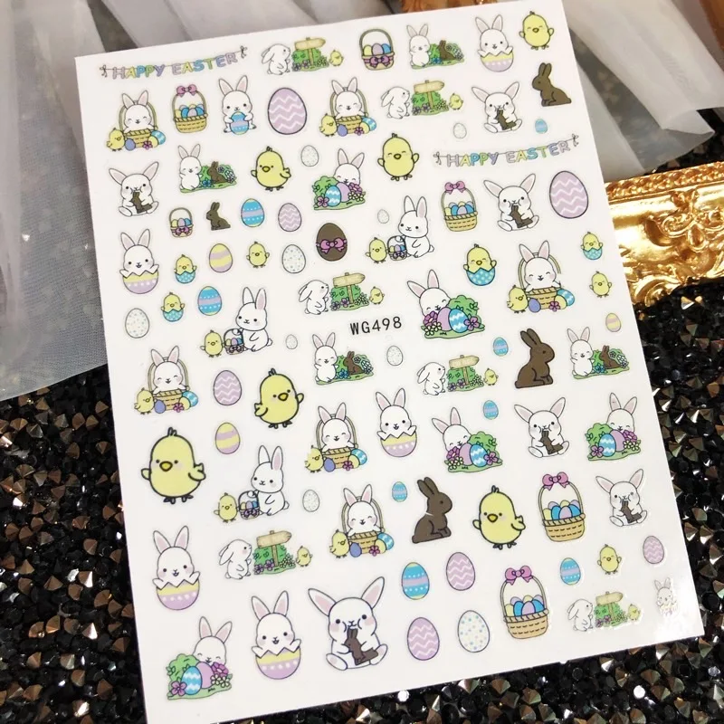 Cartoon Rabbit Easter Day Bird Panda 3D Nail Sticker Template Back Glue DIY Nail Decal Decoration Tools For Nail Art Design
Cartoon Rabbit Easter Day Bird Panda 3D Nail Sticker Template Back Glue DIY Nail Decal Decoration Tools For Nail Art Design