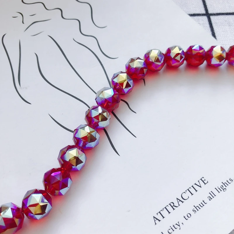 DIY jewelry wholesale accessories simple geometric colorful red crystal glass beads bulk necklace material accessories 1PCS
DIY jewelry wholesale accessories simple geometric colorful red crystal glass beads bulk necklace material accessories 1PCS
