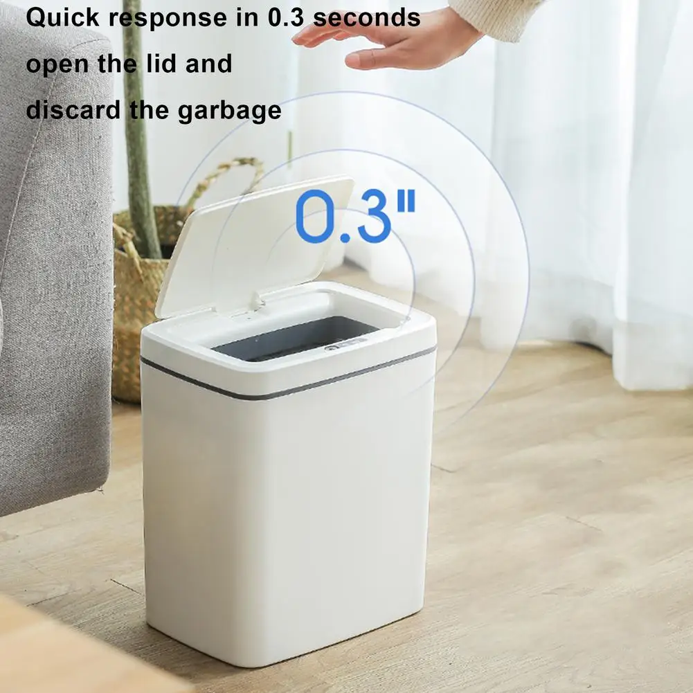 16L Intelligent Trash Can Automatic Sensor Dustbin Sensor Electric Waste Bin Home Rubbish Can For Kitchen Bathroom Garbage
16L Intelligent Trash Can Automatic Sensor Dustbin Sensor Electric Waste Bin Home Rubbish Can For Kitchen Bathroom Garbage