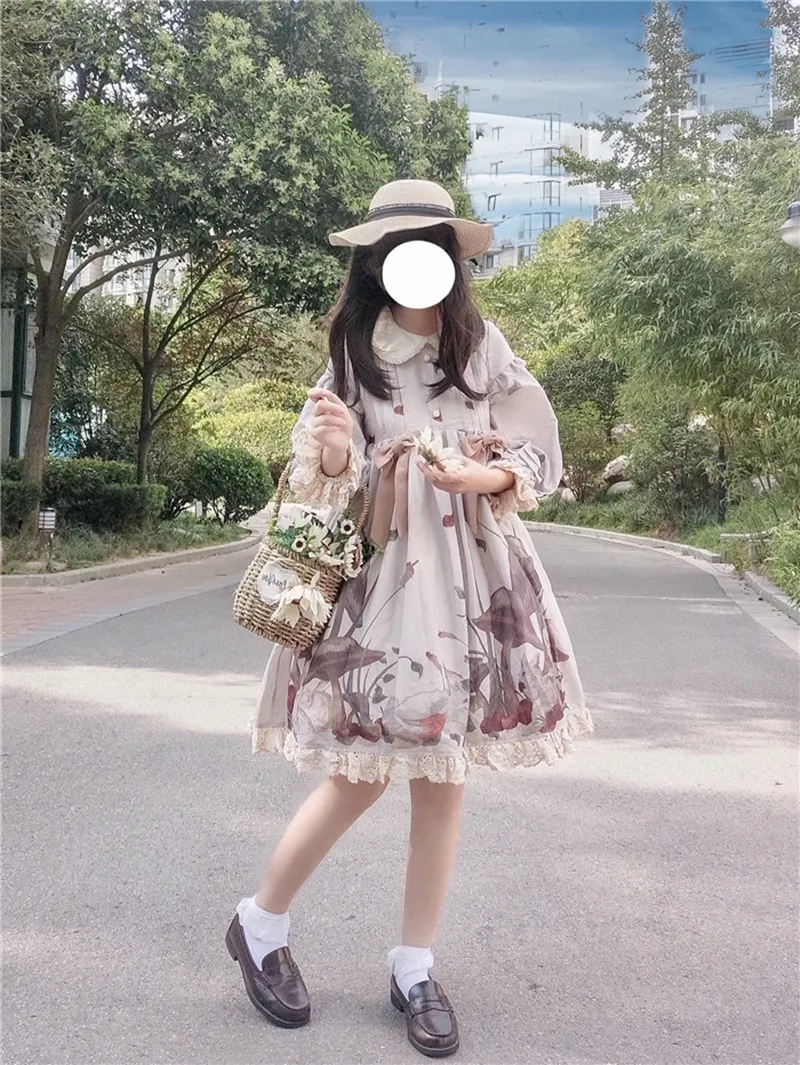 Japanese sweet lolita lovely dress vintage high waist cute printing victorian dress kawaii girl gothic lolita op loli cosplay
Japanese sweet lolita lovely dress vintage high waist cute printing victorian dress kawaii girl gothic lolita op loli cosplay