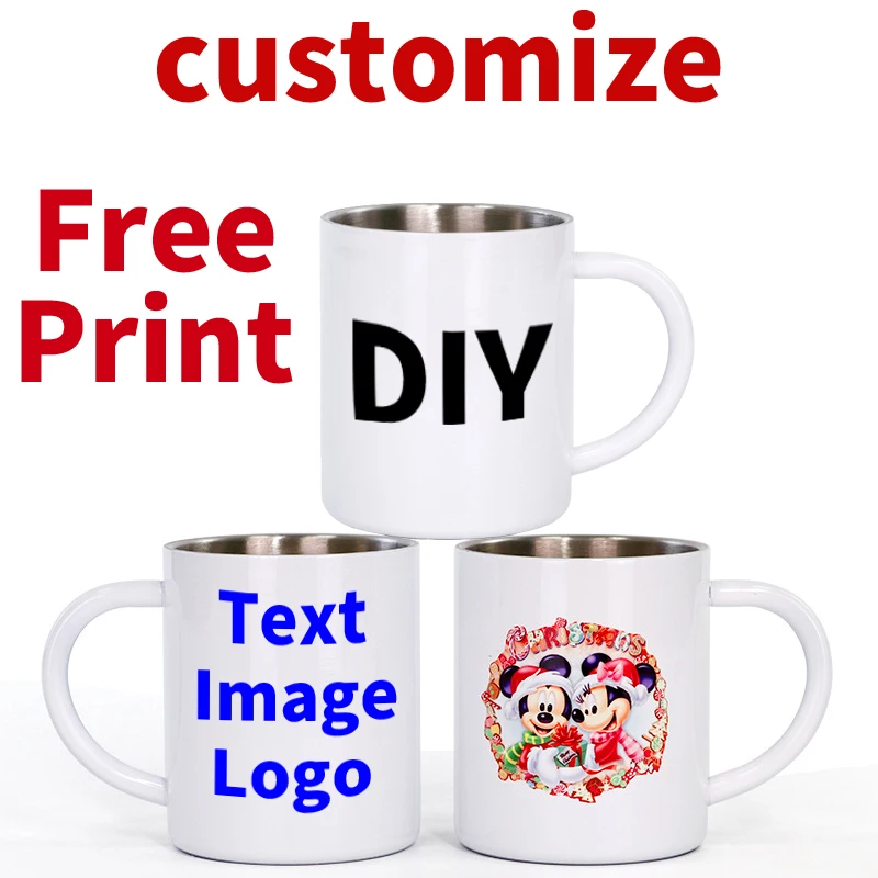 Custom Diy Stainless Steel Tea Personalize Mug Print Image Logo Text 300ml Gifts Kitchware Drinking Bottle Metal Coffee Milk Cup
Custom Diy Stainless Steel Tea Personalize Mug Print Image Logo Text 300ml Gifts Kitchware Drinking Bottle Metal Coffee Milk Cup