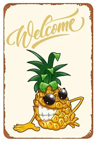 Retro Vintage Metal Tin Sign Welcome Pineapple Outdoor Home Bar Wall Decor Signs 12X8Inch
Retro Vintage Metal Tin Sign Welcome Pineapple Outdoor Home Bar Wall Decor Signs 12X8Inch