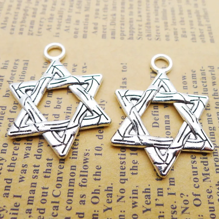 6 Pieces 30*22mm Newest Style Alloy Antique Silver Color Six-pointed Star Charms Pendant Accessory For DIY Jewelry Making
6 Pieces 30*22mm Newest Style Alloy Antique Silver Color Six-pointed Star Charms Pendant Accessory For DIY Jewelry Making