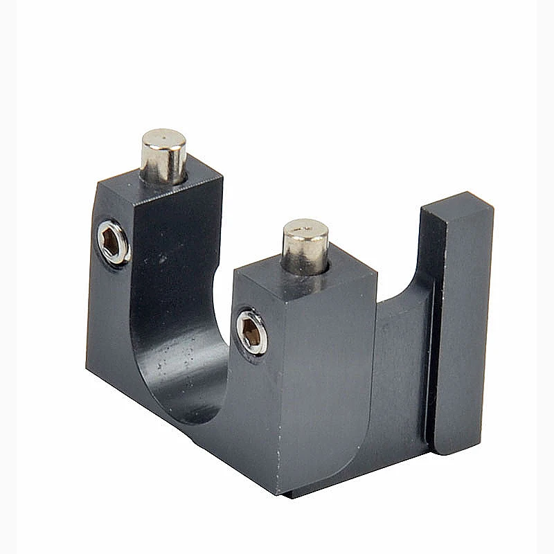 Vista lateral del soporte de aluminio CNC para Airsoft
