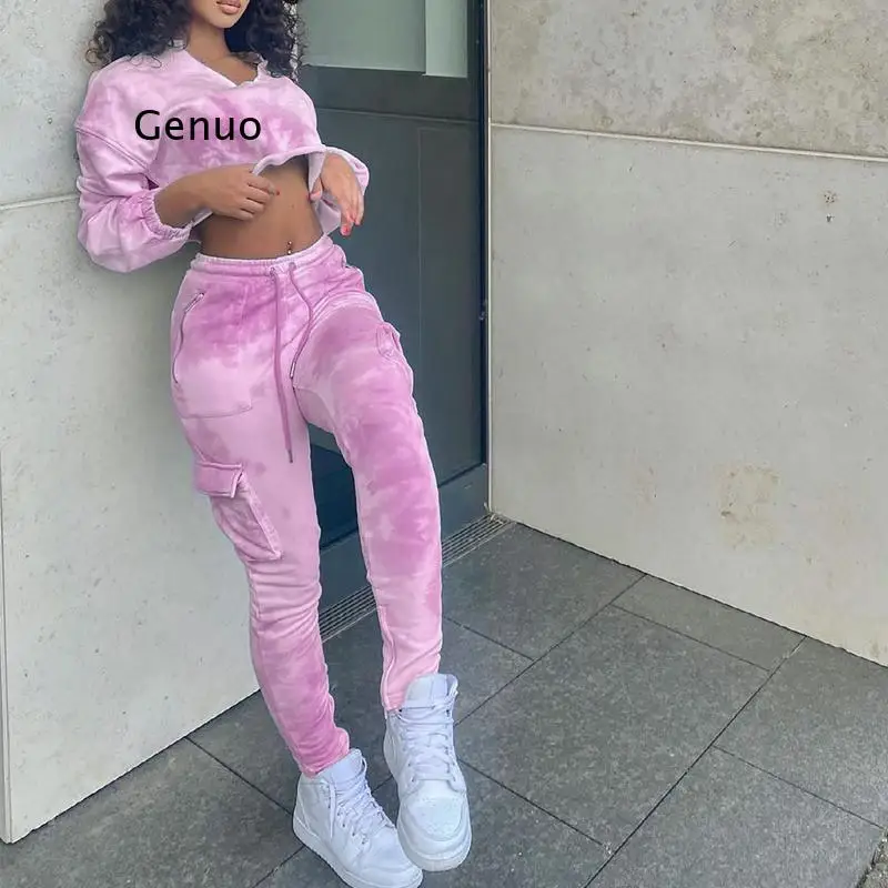 Women Fashion Cotton Sweatshirts Sets Autumn New Hoodies +elastic Waist Pants Two Piece Tie Dye Casual Suits Female Tracksuit
Women Fashion Cotton Sweatshirts Sets Autumn New Hoodies +elastic Waist Pants Two Piece Tie Dye Casual Suits Female Tracksuit