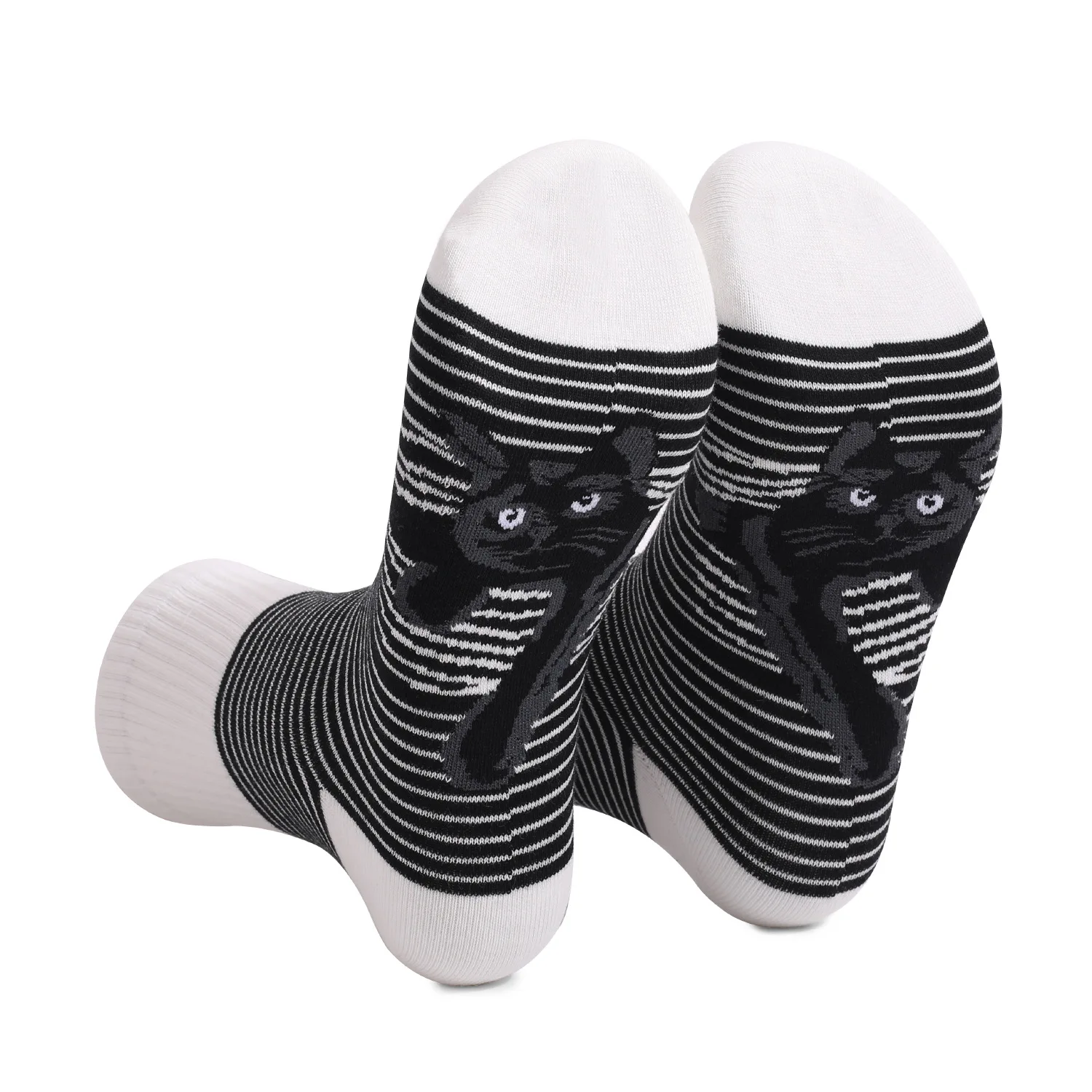 2021 New Black and White Striped Women Socks Fashion Cute Cat Printed Cotton Socks Summer Short Socks High Quality Low Price
2021 New Black and White Striped Women Socks Fashion Cute Cat Printed Cotton Socks Summer Short Socks High Quality Low Price