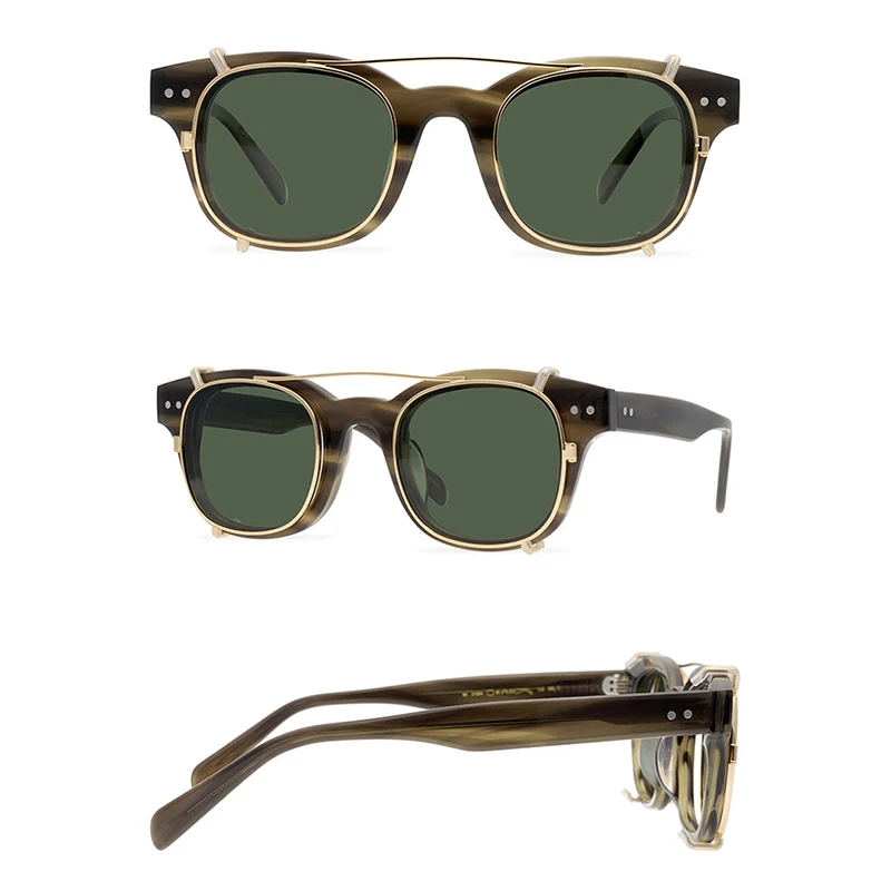 Belight Optical CELLULOSE Clip on Acetate Sunglasses Fashion Design Women Men UV400 Protection with Case Oculos ADSR MA21004
Belight Optical CELLULOSE Clip on Acetate Sunglasses Fashion Design Women Men UV400 Protection with Case Oculos ADSR MA21004