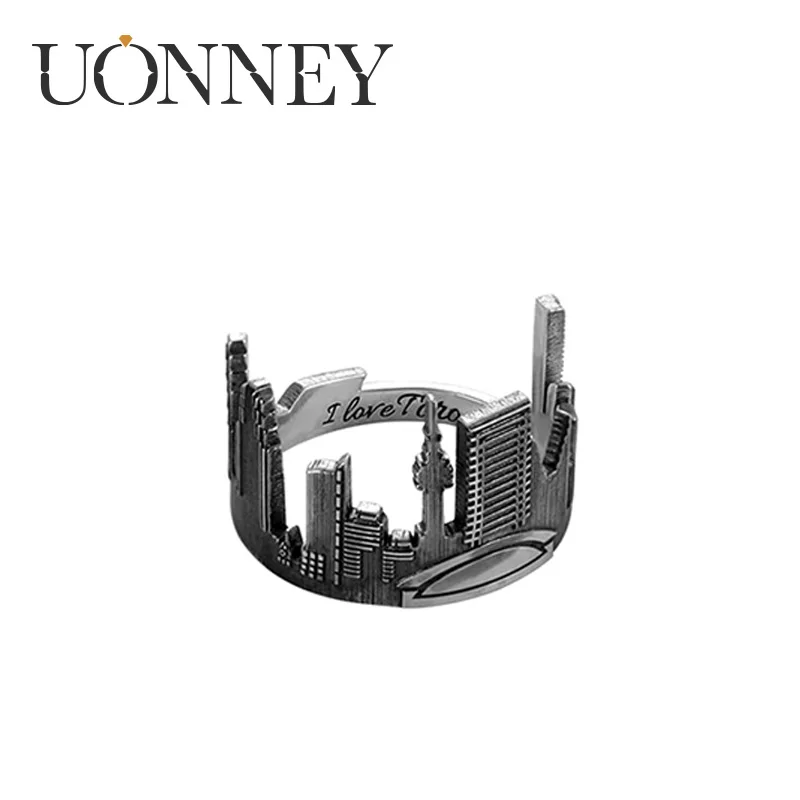 UONNEY Dropshipping Customized Cityscape Skyline Ring Personalized Punk Friendship Silver Jewelry Rings Vintage Unique Gift Idea
UONNEY Dropshipping Customized Cityscape Skyline Ring Personalized Punk Friendship Silver Jewelry Rings Vintage Unique Gift Idea