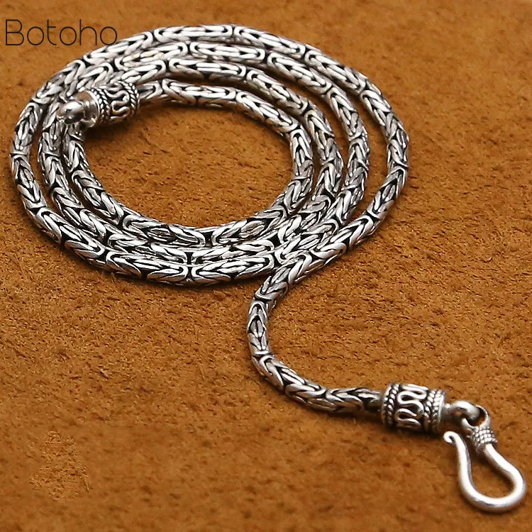 Solid 100% S925 Sterling Silver colour Men Necklace Vintage Punk Style Thai Silver colour Heavy Chain Necklace women Fashion 69g
Solid 100% S925 Sterling Silver colour Men Necklace Vintage Punk Style Thai Silver colour Heavy Chain Necklace women Fashion 69g