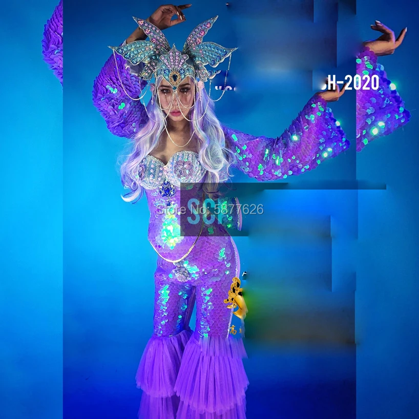 Nightclub gogo mermaid costume colorful mermaid sea king female gogo mermaid costume future party clothes
Nightclub gogo mermaid costume colorful mermaid sea king female gogo mermaid costume future party clothes