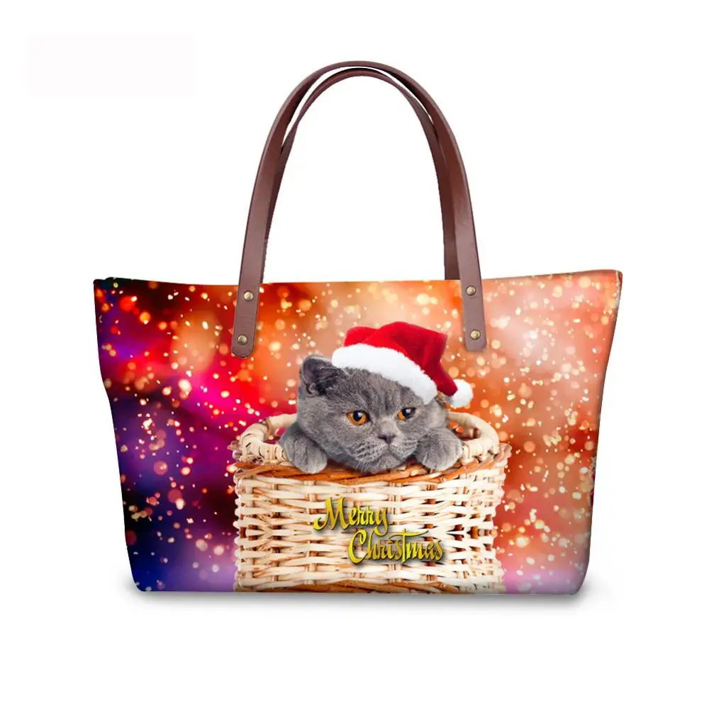 INJERSDESIGNS Luxury Handbags Shoulder Bags For Women 2020 New Fashion Tote Bag Christmas Cat Printing Women's Bag Girl Handbag
INJERSDESIGNS Luxury Handbags Shoulder Bags For Women 2020 New Fashion Tote Bag Christmas Cat Printing Women's Bag Girl Handbag
