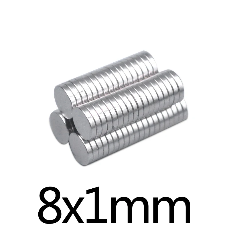 100/200/300pcs Powerful Strong Magnetic Magnet 8mmx1mm Permanent Neodymium Magnet 8*1mm Fridge Small Round Magnet 8x1mm
100/200/300pcs Powerful Strong Magnetic Magnet 8mmx1mm Permanent Neodymium Magnet 8*1mm Fridge Small Round Magnet 8x1mm