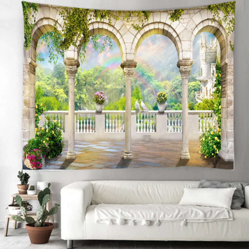 3D arch landscape decoration tapestry Datura Bohemian hippie wall tapestry Home decoration tapestry
3D arch landscape decoration tapestry Datura Bohemian hippie wall tapestry Home decoration tapestry