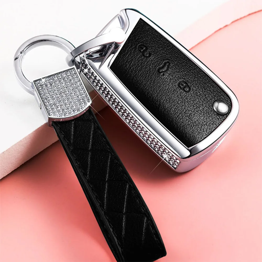Diamond Car Key Cover Case Shell Fob For Volkswagen VW Golf 7 mk7 Skoda Octavia A7 For SEAT Leon Ibiza 3 Car-Styling Accessories
Diamond Car Key Cover Case Shell Fob For Volkswagen VW Golf 7 mk7 Skoda Octavia A7 For SEAT Leon Ibiza 3 Car-Styling Accessories