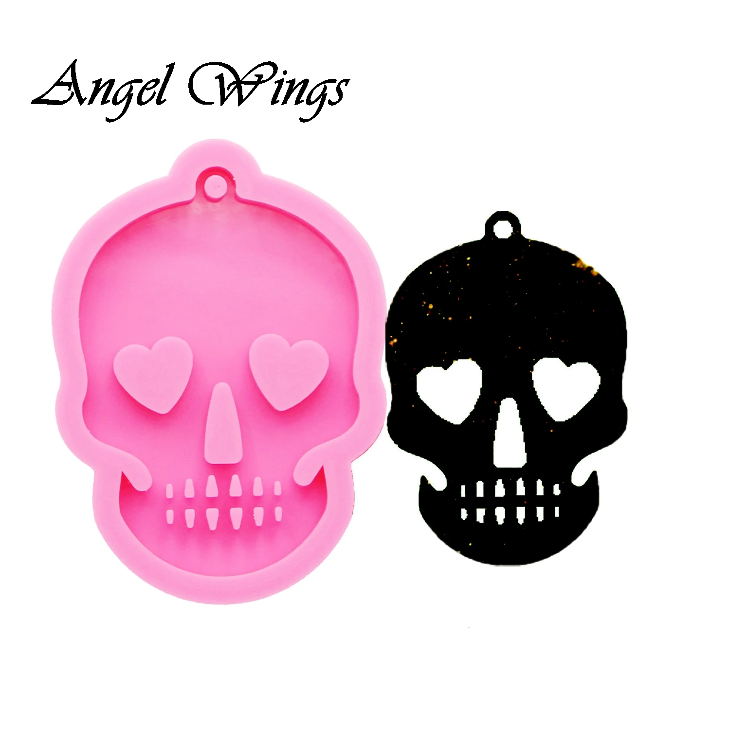 Shiny Halloween skull shape silicone mold keychain Mold epoxy resin mould handmade DIY Jewelry Making DY0081
Shiny Halloween skull shape silicone mold keychain Mold epoxy resin mould handmade DIY Jewelry Making DY0081