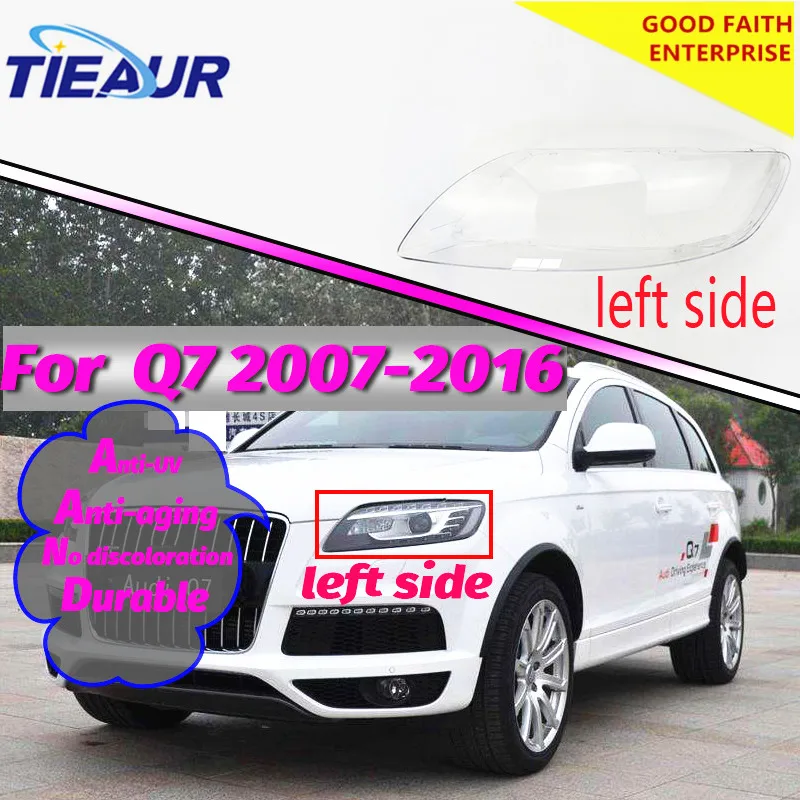 Transparent Headlight Lens Cover for Audi Q7 Lampshade Glass Lens Shell 2007-2016 Headlamp Car Lights Headlight Lens Replacement
Transparent Headlight Lens Cover for Audi Q7 Lampshade Glass Lens Shell 2007-2016 Headlamp Car Lights Headlight Lens Replacement