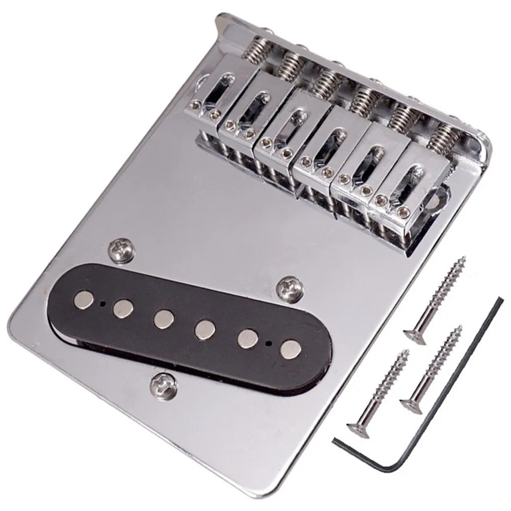 A Set Of Chrome 6 Flat Saddle Guitar Bridge Pickup For Electric Guitar Accessories Musical Instrument 3 Screws Hole
A Set Of Chrome 6 Flat Saddle Guitar Bridge Pickup For Electric Guitar Accessories Musical Instrument 3 Screws Hole
