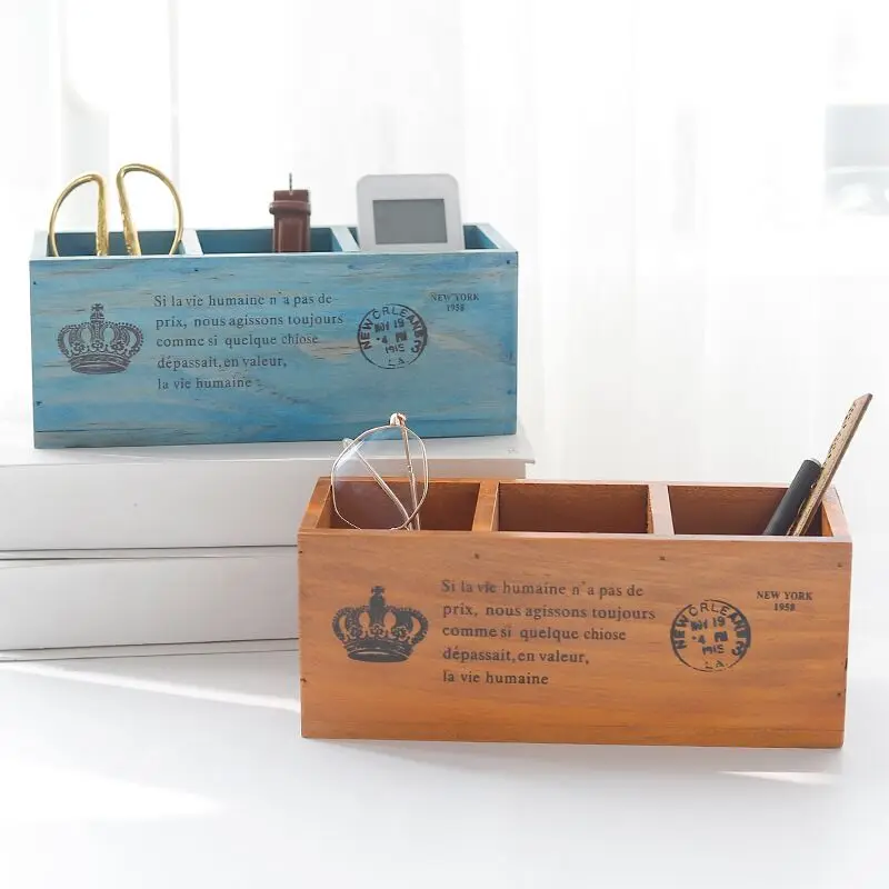 Sharkbang New Vintage Wooden Desk Organizer Holder Desktop Storage Box Pen Holder School Office Stationery
Sharkbang New Vintage Wooden Desk Organizer Holder Desktop Storage Box Pen Holder School Office Stationery