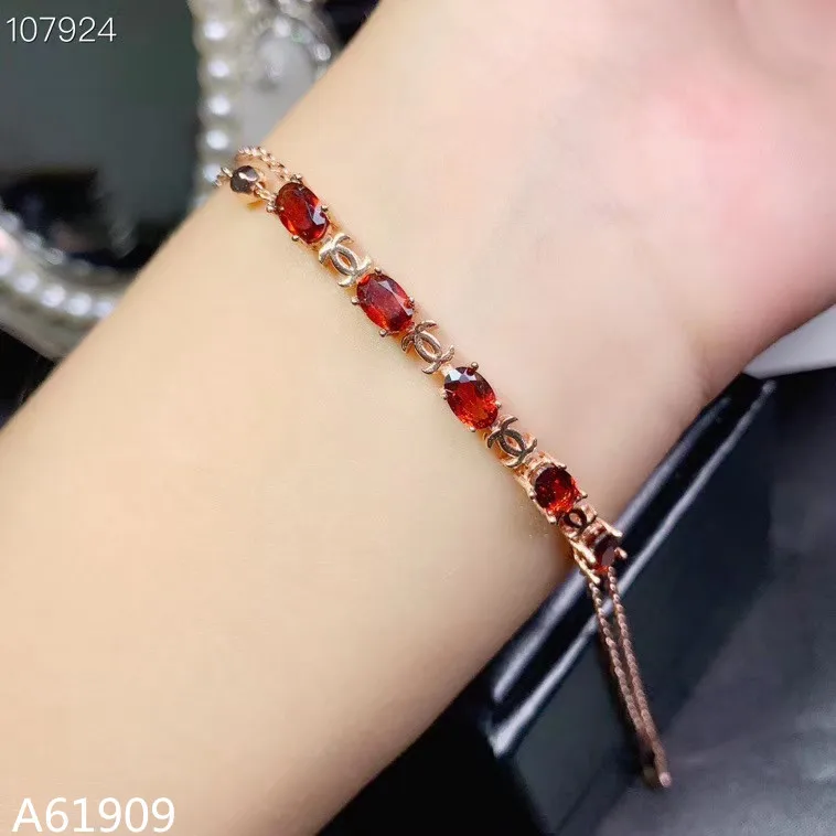 KJJEAXCMY fine jewelry 925 sterling silver inlaid natural garnet gemstone bracelet support test
KJJEAXCMY fine jewelry 925 sterling silver inlaid natural garnet gemstone bracelet support test