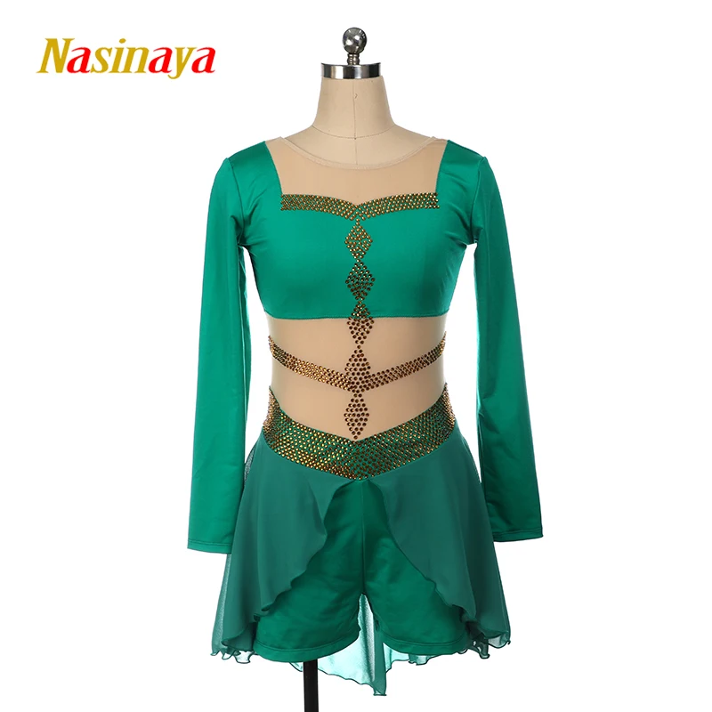 Figure Skating Competition Training Suit Women's Children's Long Sleeve Dress Patinaje Performance Gold Shining Rhinestone
Figure Skating Competition Training Suit Women's Children's Long Sleeve Dress Patinaje Performance Gold Shining Rhinestone