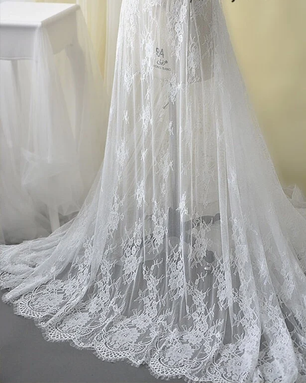 3-метровая белая новая французская кружевная ткань для ресниц, изысканная кружевная вышивка своими руками, одежда, аксессуары для свадебного платья
3-метровая белая новая французская кружевная ткань для ресниц, изысканная кружевная вышивка своими руками, одежда, аксессуары для свадебного платья