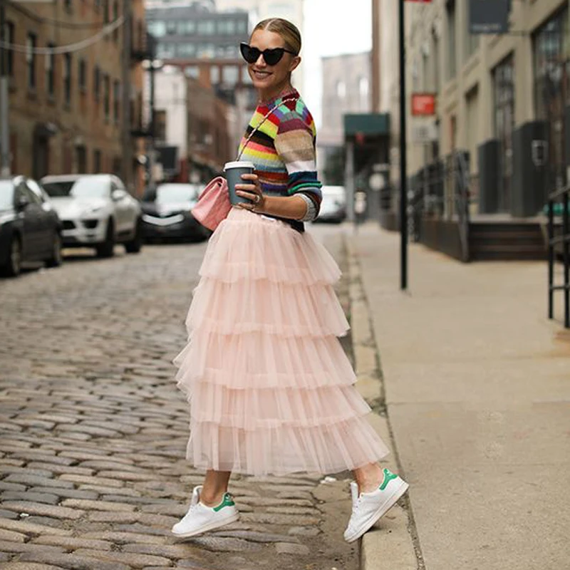 Pink Princess Tutu Skirt mujer faldas Long Tiered High Elastic Waist Women Outfits Tulle Skirts Pleated юбка femme jupes
Pink Princess Tutu Skirt mujer faldas Long Tiered High Elastic Waist Women Outfits Tulle Skirts Pleated юбка femme jupes