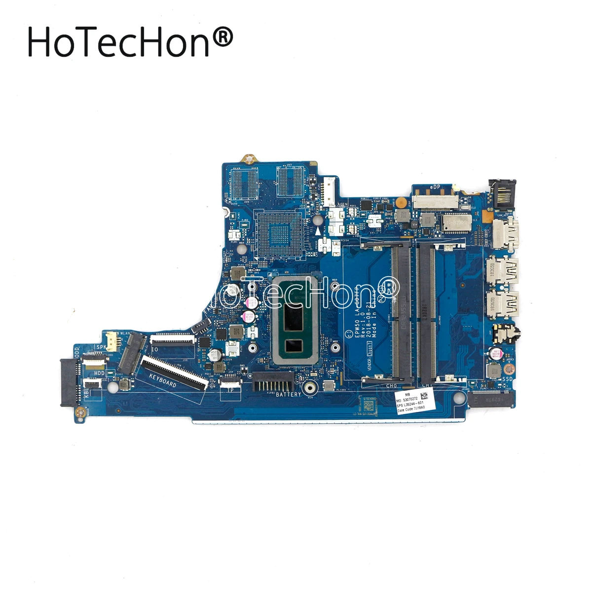 L35244-601 Материнская плата UMA для ноутбука EPW50 LA-G07FP с i3-8145u для ноутбуков HP Pavilion 15-DA 15T-DA 15-DA1001CA
L35244-601 Материнская плата UMA для ноутбука EPW50 LA-G07FP с i3-8145u для ноутбуков HP Pavilion 15-DA 15T-DA 15-DA1001CA