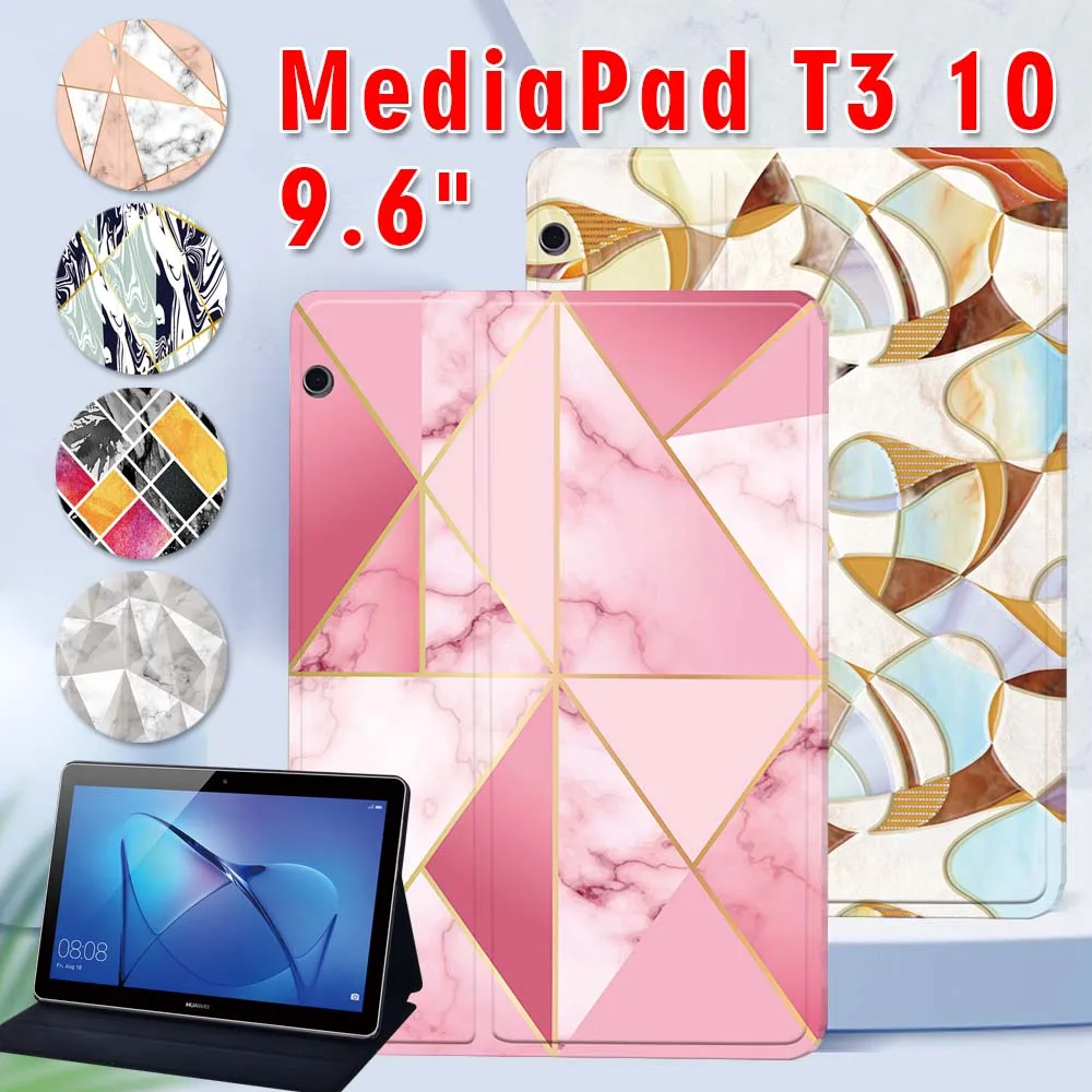 For Huawei MediaPad T3 10 9.6 Inch - Geometry Pattern PU Leather Stand Tablet Cover Case
For Huawei MediaPad T3 10 9.6 Inch - Geometry Pattern PU Leather Stand Tablet Cover Case