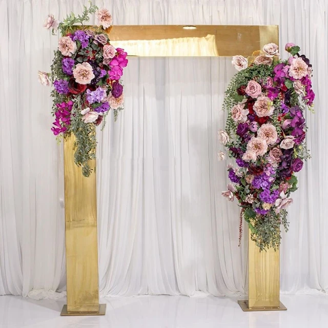 No flowers )Gold arch acrylic /mental wedding backdrop stand for wedding decoration yudao521
No flowers )Gold arch acrylic /mental wedding backdrop stand for wedding decoration yudao521