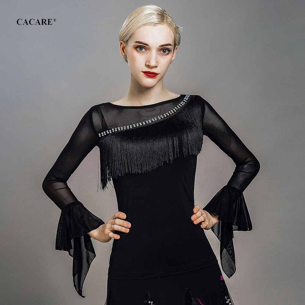CACARE Dancing Dress Shirt Women Exercising Top for Latin Ballroom Dance Competition Wear 2 Choices D0798 Long Mesh Sleeve
CACARE Dancing Dress Shirt Women Exercising Top for Latin Ballroom Dance Competition Wear 2 Choices D0798 Long Mesh Sleeve