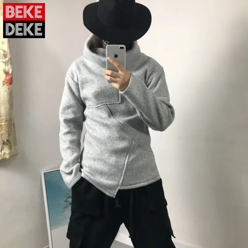 Turtleneck Men Thick Warm Tops Streetwear Hip Hop Irregular Spliced Sweatshirt Autumn Winter Long Sleeve Pullovers Male S-XL
Turtleneck Men Thick Warm Tops Streetwear Hip Hop Irregular Spliced Sweatshirt Autumn Winter Long Sleeve Pullovers Male S-XL