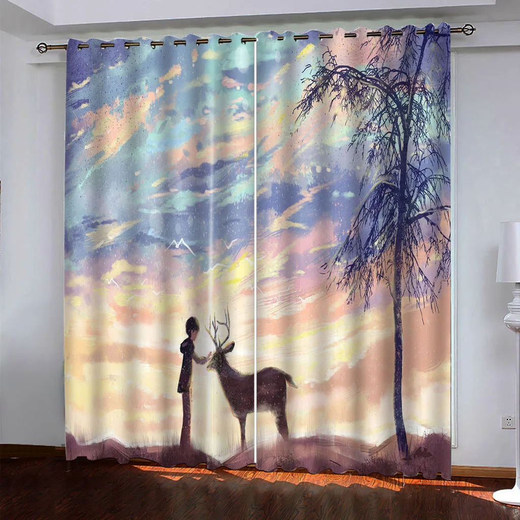 Customize window curtain room bedroom curtains blackout curtains 3D landscape vintage style curtains
Customize window curtain room bedroom curtains blackout curtains 3D landscape vintage style curtains