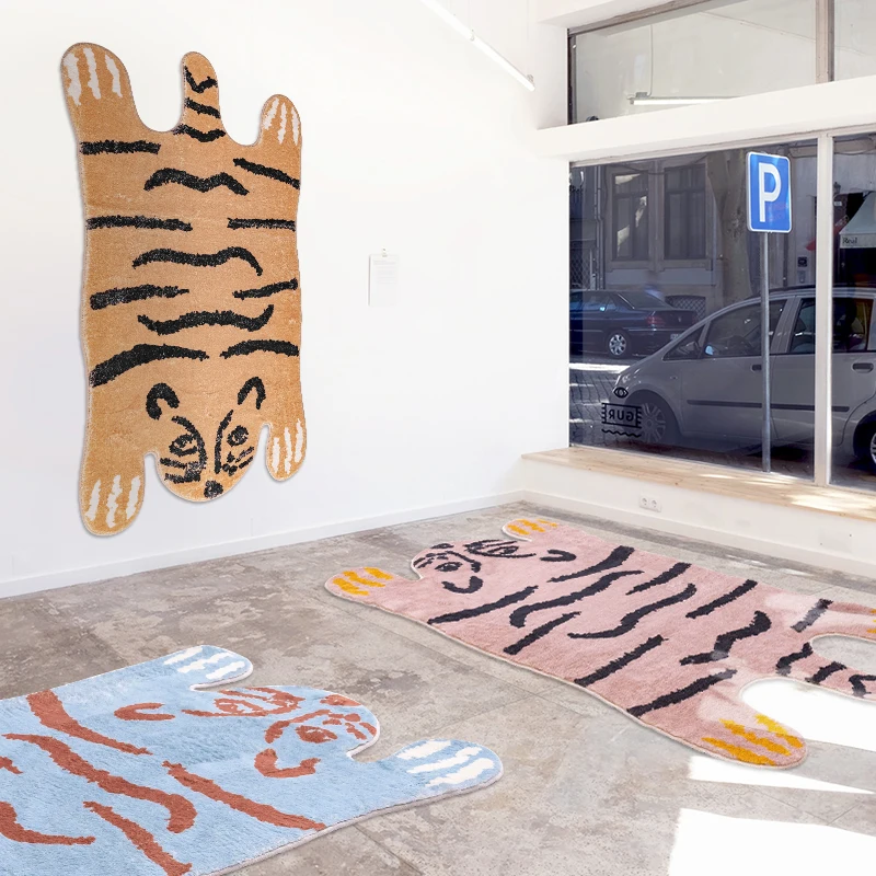 Nordic Tiger Rug Fluffy Cartoon Animal Bed Side Mat Floor Door Area Room Anti Slip Carpet Food Pad Aesthetic Home Nursery Decor
Nordic Tiger Rug Fluffy Cartoon Animal Bed Side Mat Floor Door Area Room Anti Slip Carpet Food Pad Aesthetic Home Nursery Decor