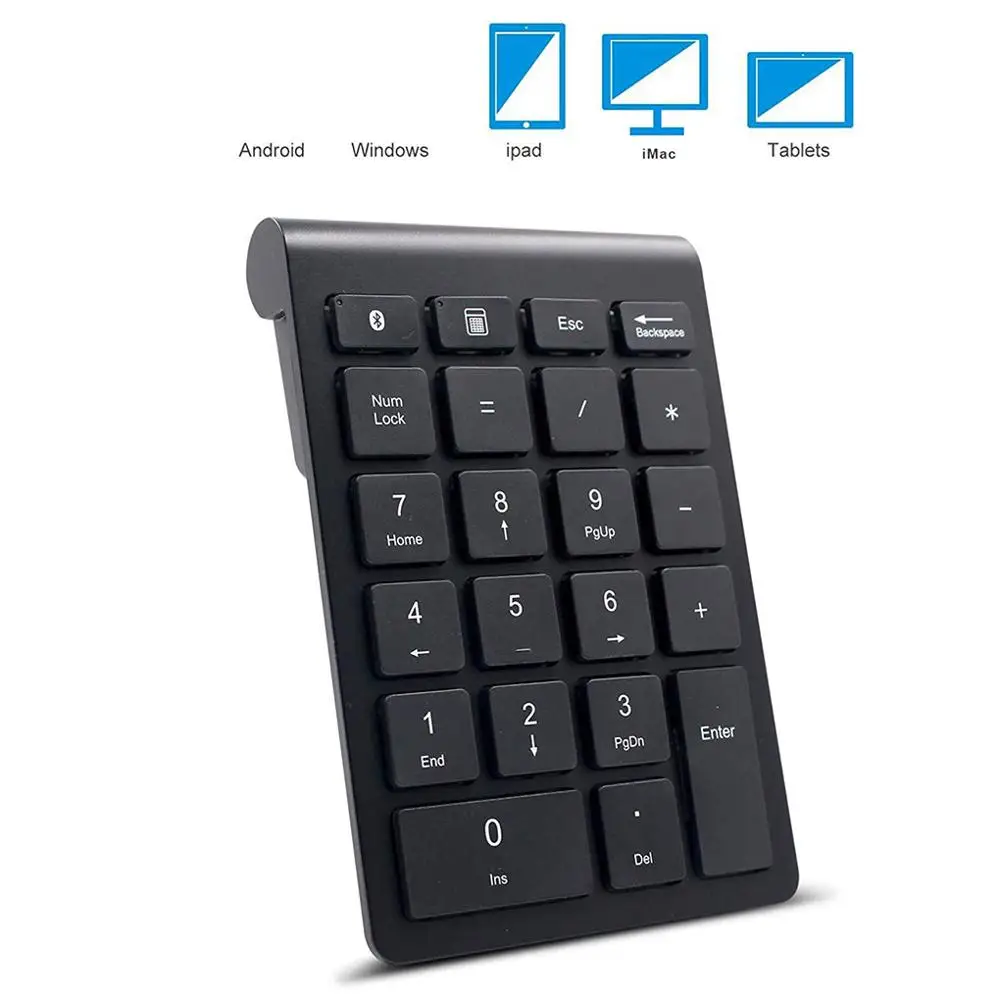 22 Keys Bluetooth Keyboard 2.4G Wireless Numeric Keyboard Mini Number Keypad for Tablet/Laptop
22 Keys Bluetooth Keyboard 2.4G Wireless Numeric Keyboard Mini Number Keypad for Tablet/Laptop