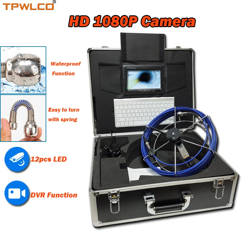 20m Cable Diameter 25mm Waterproof Endoscope Video Camera 7inch LCD Monitor Industrial Pipe Inspection System With DVR/Keyboard
20m Cable Diameter 25mm Waterproof Endoscope Video Camera 7inch LCD Monitor Industrial Pipe Inspection System With DVR/Keyboard