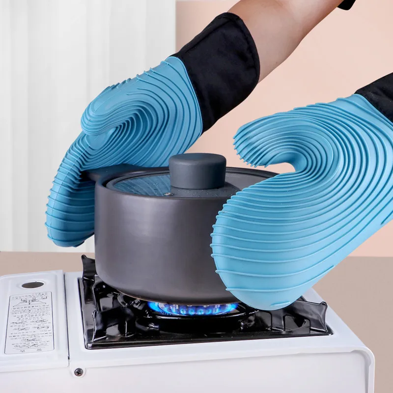 2PCS Baking microwave oven insulation gloves silicone high temperature kitchen supplies anti scald gloves thickening anti slip
2PCS Baking microwave oven insulation gloves silicone high temperature kitchen supplies anti scald gloves thickening anti slip