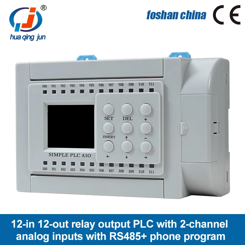 Huaqingjun 12DI 12DO Relay Output PLC 2AI 0-20mA 0-10V RS485 WIFI Logic Programmable Controller for HMI
Huaqingjun 12DI 12DO Relay Output PLC 2AI 0-20mA 0-10V RS485 WIFI Logic Programmable Controller for HMI